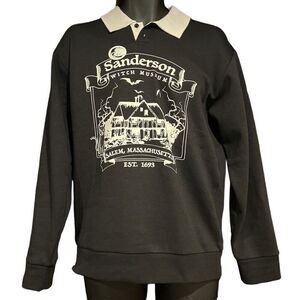 Disney Hocus Pocus Sanderson House Collared Sweatshirt Men’s Small